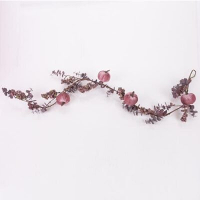 ΚΛΑΔΑ ΜΕ ΡΟΖ ΒΕΛΟΥΔΙΝΕΣ ΚΟΛΟΚΥΘΕΣ ΚΑΙ ΜΠΟΡΝΤΟ BERRIES, 120cm (600-46177)