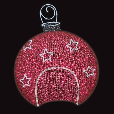 ΕΠΑΓΓΕΛΜΑΤΙΚΟ ΣΧΕΔΙΟ, ΜΠΑΛΑ 3D, ΛΕΥΚΗ LED ΦΩΤ/ΝΑ, ΜΕ ΚΟΚΚΙΝΑ LED, IP65 (600-23072)