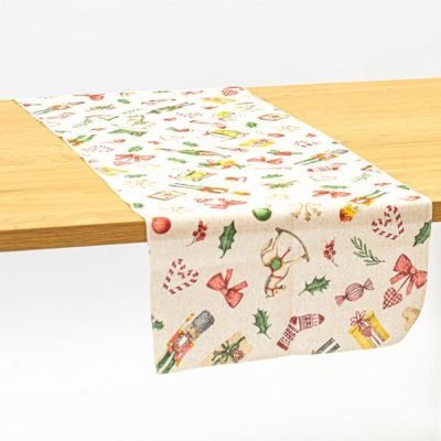 ΡΑΝΕΡ ΜΕ ΦΙΟΓΚΟΥΣ ΚΑΙ ΚΑΡΥΟΘΡΑΥΣΤΕΣ 40x120cm (600-45864)