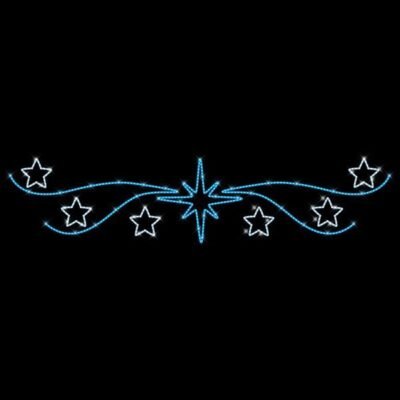 ΕΠΑΓΓΕΛΜΑΤΙΚΟ ΣΧΕΔΙΟ, ΓΙΡΛΑΝΤΑ, ΜΕ ΑΣΤΕΡΙΑ, 230V, ΜΠΛΕ & ΛΕΥΚΗ LED ΦΩΤΟΣΩΛΗΝΑ, 120×530, IP65 (600-23610)