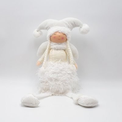 ΚΟΡΙΤΣΑΚΙ ΜΕ ΛΕΥΚΑ ΡΟΥΧΑ ΚΑΙ ΦΩΤΙΖΟΜΕΝΗ ΦΟΥΣΤΑ, 59cm (600-46642)