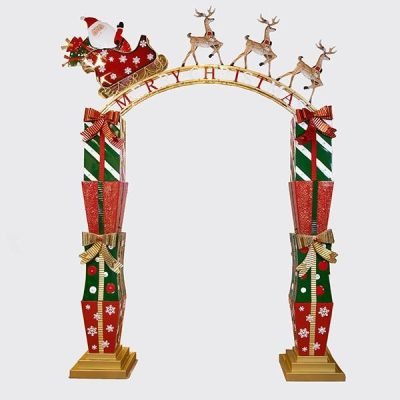 ΜΕΤΑΛΛΙΚΗ ΚΑΜΑΡΑ ΜΕ ΔΩΡΑ ΚΑΙ ΕΛΚΥΘΡΟ, 221x43x303cm (600-47849)