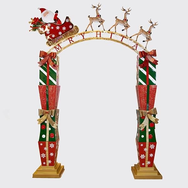 ΜΕΤΑΛΛΙΚΗ ΚΑΜΑΡΑ ΜΕ ΔΩΡΑ ΚΑΙ ΕΛΚΥΘΡΟ, 221x43x303cm (600-47849)