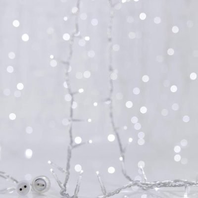 ΚΟΥΡΤΙΝΑ, 240 LED 3mm, 31V ΜΕΤΑΣΧΗΜΑΤΙΣΤΗ, 4 ΕΠΕΚΤΑΣΕΙΣ ΕΩΣ 3 ΣΕΤ, ΔΙΑΦΑΝΟ PVC ΚΑΛΩΔΙΟ, ΛΕΥΚΟ LED (H100 x W200cm, 20 ΣΕΙΡΕΣ x 12 LED), ΠΡΟΕΚΤΑΣΗ ΠΑΡΟΧΗΣ 3m, ΙΡ44 (600-17100)