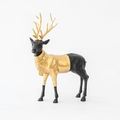 ΔΙΑΚΟΣΜΗΤΙΚΟΣ ΤΑΡΑΝΔΟΣ, ΜΑΥΡΟΣ ΜΕ ΧΡΥΣΟ, 31×39,5cm (600-44947)