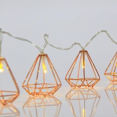 ΣΕΙΡΑ ΜΠΑΤΑΡΙΑΣ, 10 LED 5mm, ΘΕΡΜΑ ΛΕΥΚΑ ΜΕ ΧΑΛΚΙΝΑ ΜΕΤΑΛΛΙΚΑ ΔΙΑΚΟΣΜΗΤΙΚΑ, ΠΡΟΕΚΤΑΣΗ ΠΑΡΟΧΗΣ 50cm, ΑΝΑ 15cm, IP20 (600-11266)