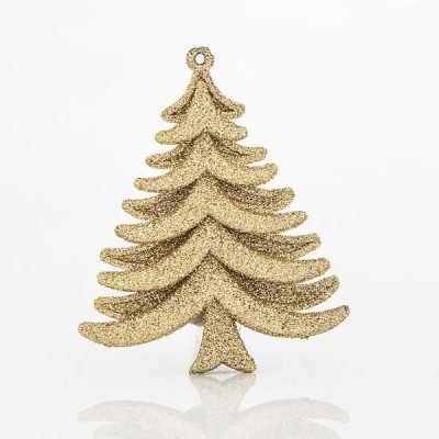 ΔΕΝΤΡΑΚΙ ΧΡΥΣΟ ΜΕ GLITTER,ΠΛΑΣΤΙΚΟ ΣΕΤ 6ΤΜΧ, 9,5cm (600-42628)