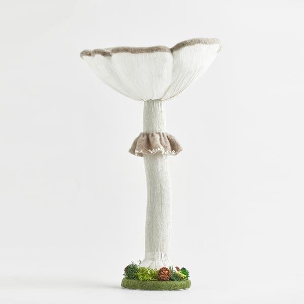 ΜΑΝΙΤΑΡΙ, ΑΝΟΙΧΤΟ ΚΑΦΕ, ΜΕ ΛΕΥΚΟ ΚΟΡΜΟ, 26x26x40cm (600-44068)