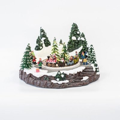 ΧΩΡΙΟ ΜΕ ΤΡΕΝΟ, LED, ΜΕ ΜΟΥΣΙΚΗ ΚΑΙ ΚΙΝΗΣΗ, ΜΕ ΜΕΤΑΣΧΗΜΑΤΙΣΤΗ, 33×32,5x22cm (600-45817)