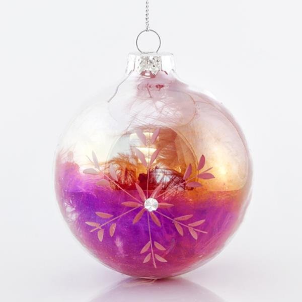 ΜΠΑΛΑ ΓΥΑΛΙΝΗ, ΔΙΑΦΑΝΗ ΙΡΙΔΙΖΟΥΣΑ, ΜΕ ΚΟΚΚΙΝΑ ΠΟΥΠΟΥΛΑ ΣΤΟ ΕΣΩΤΕΡΙΚΟ ΤΗΣ, ΣΕΤ 4ΤΜΧ, 8cm (600-42313)