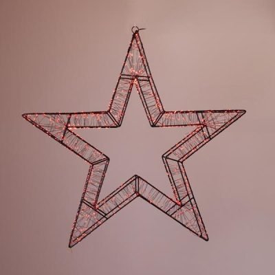 ΑΣΤΕΡΙ ΦΩΤΙΖΟΜΕΝΟ 50cm, 1200 LED, 31V ΜΕΤΑΣΧΗΜΑΤΙΣΤΗ, TIMER, ΜΑΥΡΟΣ ΜΕΤΑΛΛΙΚΟΣ ΣΚΕΛΕΤΟΣ, ΜΑΥΡΟ ΧΑΛΚΙΝΟ ΚΑΛΩΔΙΟ, ΚΟΚΚΙΝΟ LED, ΠΡΟΕΚΤΑΣΗ ΠΑΡΟΧΗΣ 5m, IP44 (600-22536)