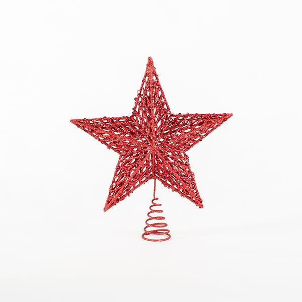 ΚΟΡΥΦΗ ΔΕΝΤΡΟΥ ΑΠΌ ΣΥΡΜΑ, ΚΟΚΚΙΝΟ, ΑΣΤΕΡΙ, 30,5x34,5cm (600-44929)