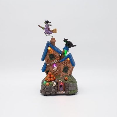 ΣΠΙΤΑΚΙ ΜΑΓΙΣΣΑΣ, ΜΕ ΦΩΣ ΚΑΙ ΚΙΝΗΣΗ, ΜΠΑΤΑΡΙΑΣ, HALLOWEEN, 13×11.7×23.9cm (600-47940)