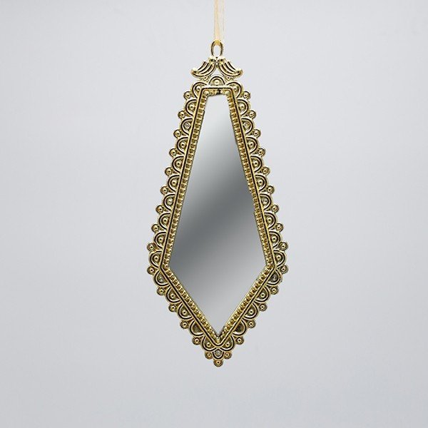 ΣΤΟΛΙΔΙ ΚΡΕΜΑΣΤΟ, VINTAGE ΚΑΘΡΕΦΤΗΣ, ΣΤΑΓΟΝΑ, ΧΡΥΣΟ, 19x8cm (600-47371)