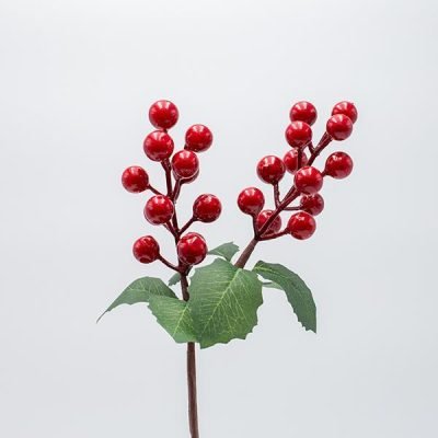 ΠΙΚΑΚΙ ΜΕ ΚΟΚΚΙΝΑ BERRIES ΚΑΙ ΠΡΑΣΙΝΑ ΦΥΛΛΑ, 30cm (600-47617)