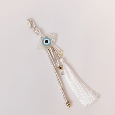 ΚΡΕΜΑΣΤΟ ΓΟΥΡΙ, ΛΕΥΚΟ, ΜΕ ΧΡΥΣΕΣ ΛΕΠΤΟΜΕΡΕΙΕΣ ΚΑΙ ΜΑΤΙ, 35cm (600-46624)