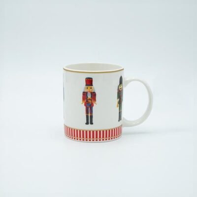 ΚΟΥΠΑ ΜΕ ΚΑΡΥΟΘΡΑΥΣΤΕΣ, ΛΕΥΚΗ ΜΕ ΚΟΚΚΙΝΕΣ ΡΙΓΕΣ, 350ml (600-48038)