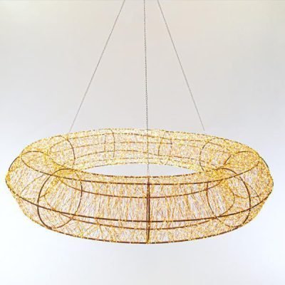 ΣΤΕΦΑΝΙ ΦΩΤΙΖΟΜΕΝΟ, 12480 ΘΕΡΜΑ LED, ΜΕ ΜΕΤΑΣΧΗΜΑΤΙΣΤΗ, ΧΑΛΚΟΥ, 90cm, IP44 (600-22432)