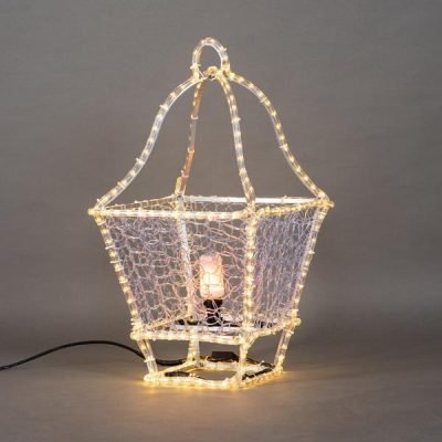 ΕΠΑΓΓΕΛΜΑΤΙΚΟ ΣΧΕΔΙΟ, ΕΠΙΔΑΠΕΔΙΟ ΦΑΝΑΡΙ 3D, LED ΦΩΤΟΣΩΛΗΝΑ, ΘΕΡΜΟ ΛΕΥΚΟ, 77x40x40cm, IP65 (600-23396)