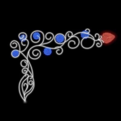 ΕΠΑΓΓΕΛΜΑΤΙΚΟ ΣΧΕΔΙΟ, ΕΠΙΔΑΠΕΔΙΟ, ΜΕ ΚΥΚΛΟΥΣ, 230V, ΛΕΥΚΗ LED ΦΩΤΟΣΩΛΗΝΑ, ΜΠΛΕ & ΚΟΚΚΙΝΟ LED, 400x400cm, IP65 (600-23584)