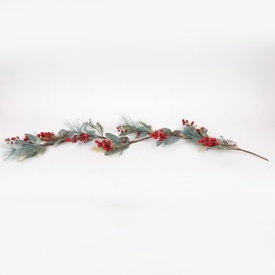 ΓΙΡΛΑΝΤΑ ΜΕ ΛΕΥΚΑ ΠΕΡΛΕ BERRIES, 130cm (600-47978)