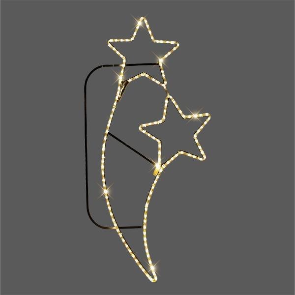 ΕΠΑΓΓΕΛΜΑΤΙΚΟ ΣΧΕΔΙΟ ΕΠΙΣΤΗΛΟ ΑΛΟΥΜΙΝΙΟΥ ΜΕ ΑΣΤΕΡIΑ, ΘΕΡΜΗ ΛΕΥΚΗ LED ΦΩΤ/ΝΑ, 55χ126, IP44 (600-23060)