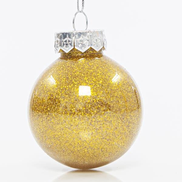 ΜΠΑΛΑ ΠΛΑΣΤΙΚΗ PET, ΣΑΜΠΑΝΙ ΓΥΑΛΙΣΤΕΡΗ ΜΕ GLITTER, ΣΕΤ 12ΤΜΧ, 6cm (600-42715)