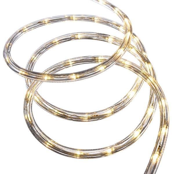 ΦΩΤΟΣΩΛΗΝΑΣ LED, ΜΟΝΟΚΑΝΑΛΟΣ, ΘΕΡΜΟ ΛΕΥΚΟ, 10m, 24 LED ΑΝΑ ΜΕΤΡΟ, IP44 (600-22260)