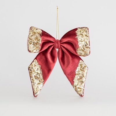 ΒΕΛΟΥΔΙΝΟΣ ΦΙΟΓΚΟΣ, ΜΠΟΡΝΤΩ, ΜΕ GLITTER, 20x20cm (600-44761)