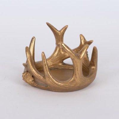 ΔΙΑΚΟΣΜΗΤΙΚΟ ΚΗΡΟΠΗΓΙΟ ΜΕ ΧΡΥΣΑ ΚΕΡΑΤΑ, 7x10cm (600-46078)