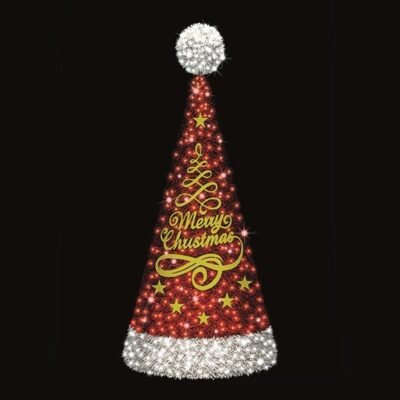 ΕΠΑΓΓΕΛΜΑΤΙΚΟ ΣΧΕΔΙΟ, ΧΡΙΣΤΟΥΓΕΝΝΙΑΤΙΚΟ ΔΕΝΤΡΟ 3D ΜΕ ΕΠΙΓΡΑΦΗ, 230V, ΛΕΥΚΟ & ΚΟΚΚΙΝΟ LED, 900x350cm, IP65 (600-23566)