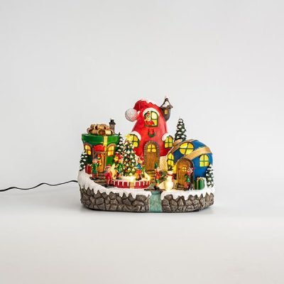 ΧΩΡΙΟ ΞΩΤΙΚΩΝ, 11 LED, ΜΕ ΜΕΤΑΣΧΗΜΑΤΙΣΤΗ, ΜΕ ΚΙΝΗΣΗ, 31x23x24cm (600-44842)