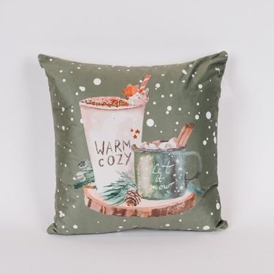 ΜΑΞΙΛΑΡΙ ΜΕ ΧΡΙΣΤΟΥΓΕΝΝΙΑΤΙΚΟ DECOR, 40x40cm (600-47162)