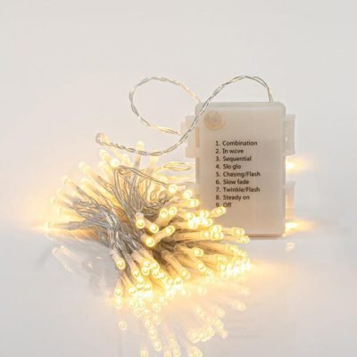 ΣΕΙΡΑ, 96 LED 3mm, ΜΠΑΤΑΡΙΑΣ 3xAA, ΜΕ ΠΡΟΓΡΑΜΜΑ & ΜΝΗΜΗ, ΧΡΟΝΟΔΙΑΚΟΠΤΗΣ, ΔΙΑΦΑΝΟ PVC ΚΑΛΩΔΙΟ, ΘΕΡΜΟ ΛΕΥΚΟ LED ΑΝΑ 7.5cm, ΠΡΟΕΚΤΑΣΗ ΠΑΡΟΧΗΣ 50cm, IP44 (600-11254)