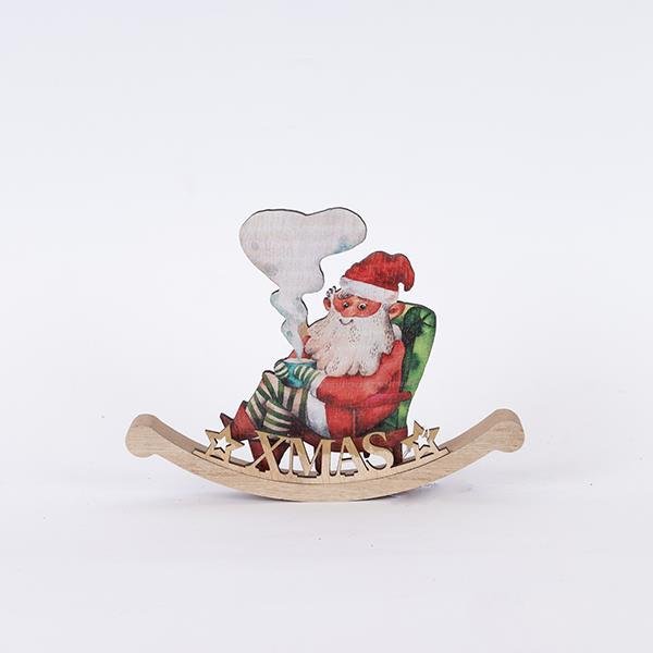 ΞΥΛΙΝΟ ΔΙΑΚΟΣΜΗΤΙΚΟ, ΑΓΙΟΣ ΒΑΣΙΛΗΣ ΣΕ ΠΟΛΥΘΡΟΝΑ, 3x23.5x17.5cm (600-46096)