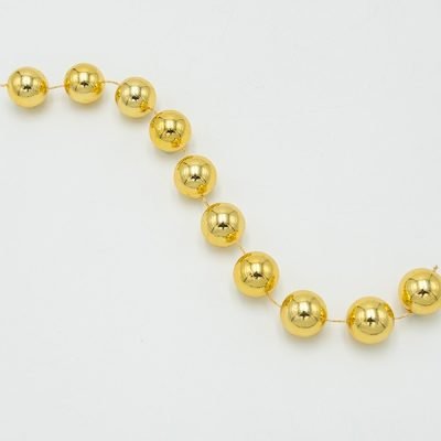 ΑΛΥΣΙΔΑ ΜΕ ΧΡΥΣΕΣ ΠΕΡΛΕΣ, 20mm, 270cm (600-47581)