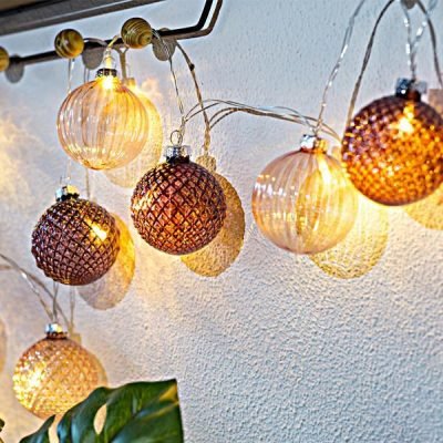 ΣΕΙΡΑ, 10 LED 5mm, ΡΟΖ ΓΥΑΛΙΝΕΣ ΜΠΑΛΕΣ Φ6cm, 4.5V ΜΕΤΑΣΧΗΜΑΤΙΣΤΗ, ΔΙΑΦΑΝΟ PVC ΚΑΛΩΔΙΟ, ΘΕΡΜΟ ΛΕΥΚΟ LED ΑΝΑ 15cm, ΠΡΟΕΚΤΑΣΗ ΠΑΡΟΧΗΣ 3m, IP44 (600-11209)