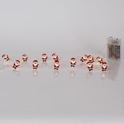 ΣΕΙΡΑ, 20 MINI LED, AΓΙΟΣ ΒΑΣΙΛΗΣ, ΜΠΑΤΑΡΙΑΣ 3xAA, ΧΡΟΝΟΔΙΑΚΟΠΤΗ, ΑΣΗΜΙ ΧΑΛΚΙΝΟ ΚΑΛΩΔΙΟ, ΘΕΡΜΟ ΛΕΥΚΟ LED ΑΝΑ 10cm, ΠΡΟΕΚΤΑΣΗ ΠΑΡΟΧΗΣ 30cm, IP20 (600-03362)