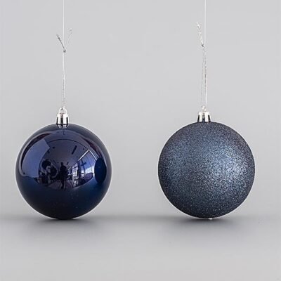 ΠΛΑΣΤΙΚΗ ΜΠΑΛΑ, ΣΚΟΥΡΗ ΜΠΛΕ, ΣΕΤ 6 ΤΜΧ (3 ΓΥΑΛΙΣΤΕΡΕΣ, 3 GLITTER), 8cm (600-44784)