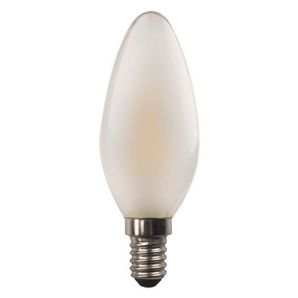 ΛΑΜΠΑ LED ΚΕΡΙ CROSSED FILAMENT 4.2W 480lm E14 6500K 220-240V FROST DIMMABLE (147-78152)