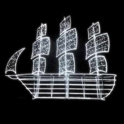 ΕΠΑΓΓΕΛΜΑΤΙΚΟ ΣΧΕΔΙΟ, ΚΑΡΑΒΙ 3D, 230V, ΛΕΥΚΗ LED ΦΩΤ/ΝΑ, ΛΕΥΚΑ LED, 400x350x150cm, IP65 (600-23582)