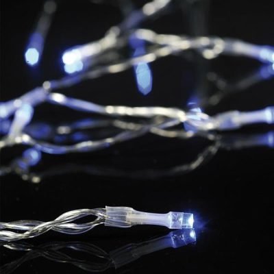 ΣΕΙΡΑ, 20 LED 5mm, ΜΠΑΤΑΡΙΑΣ 3xAA, ΔΙΑΦΑΝΟ PVC ΚΑΛΩΔΙΟ, ΜΠΛΕ LED ΑΝΑ 10cm, ΠΡΟΕΚΤΑΣΗ ΠΑΡΟΧΗΣ 50cm, IP20 (600-11133)