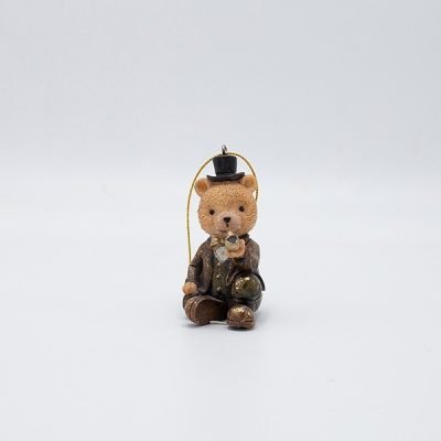 ΣΤΟΛΙΔΙ ΠΟΛΥΡΕΖΙΝ, ΑΡΚΟΥΔΑΚΙ ΚΑΘΙΣΤΟ VINTAGE ΜΕ ΠΙΠΑ, 4.5×9.5cm (600-46955)