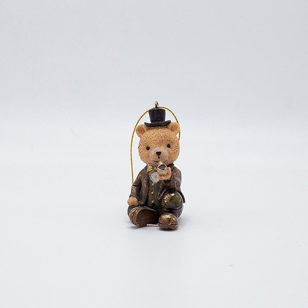 ΣΤΟΛΙΔΙ ΠΟΛΥΡΕΖΙΝ, ΑΡΚΟΥΔΑΚΙ ΚΑΘΙΣΤΟ VINTAGE ΜΕ ΠΙΠΑ, 4.5x9.5cm (600-46955)