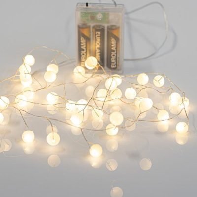 ΣΕΙΡΑ, 40 MINI LED, ΠΛΑΣΤΙΚΕΣ ΜΠΑΛΙΤΣΕΣ, ΜΠΑΤΑΡΙΑΣ 3xAA, ΧΡΟΝΟΔΙΑΚΟΠΤΗ, ΘΕΡΜΟ ΛΕΥΚΟ LED ΑΝΑ 3.5cm, ΠΡΟΕΚΤΑΣΗ ΠΑΡΟΧΗΣ 50cm, IP20 (600-11469)