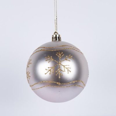 ΜΠΑΛΑ ΠΛΑΣΤΙΚΗ, ΣΑΜΠΑΝΙ, ΜΕ ΧΙΟΝΟΝΙΦΑΔΕΣ, ΣΕΤ 6ΤΜΧ, 8cm (TOP 120) (600-46547)