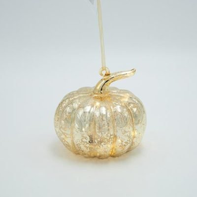 ΓΥΑΛΙΝΗ ΚΟΛΟΚΥΘΑ ΦΩΤΙΖΟΜΕΝΗ, ΧΡΥΣΗ, 10.8cm (600-42906)