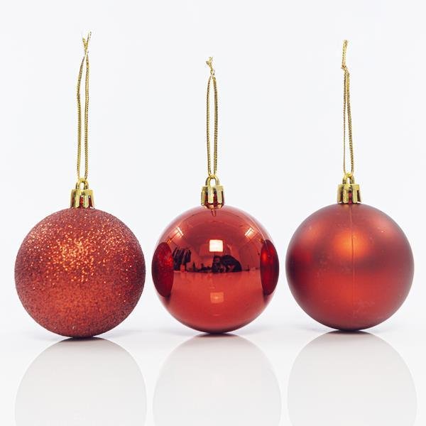 ΠΛΑΣΤΙΚΗ ΜΠΑΛΑ, ΚΟΚΚΙΝΗ, ΣΕΤ 6ΤΜΧ, 6cm (600-42733)