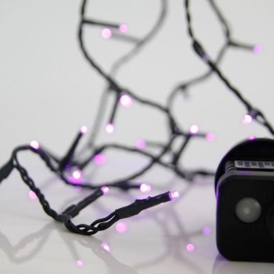 ΣΕΙΡΑ, 100 LED 3mm, 31V ΜΕΤΑΣΧΗΜΑΤΙΣΤΗ, 8 ΠΡΟΓΡΑΜΜΑΤΑ & ΜΝΗΜΗ, ΠΡΑΣΙΝΟ PVC ΚΑΛΩΔΙΟ, ΜΩΒ LED ΑΝΑ 5cm, ΠΡΟΕΚΤΑΣΗ ΠΑΡΟΧΗΣ 3m, ΙΡ44 (600-13177)