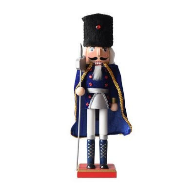 ΚΑΡΥΟΘΡΑΥΣΤΗΣ, ΑΣΠΡΟΣ ΜΕ ΜΠΛΕ ΚΑΠΑ, 38cm (600-44827)